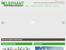 Tablet Screenshot of elephantglobalholdings.com